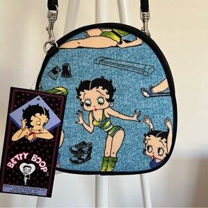 Vintage Y2K 90s Betty Boop Aerobics Gym Athleisure Outfit Mini Crossbody Bag NWT